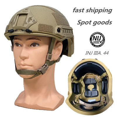 FAST PE NIJ IIIA High Cut Ballistic Helmet Bulletproof Green