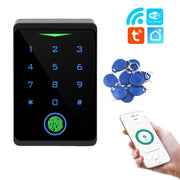 Tuya APP Door Lock IP66 Waterproof Keyless Fingerprint WIFI Access Control Standalone Keypad Fingerprint EM RFID Card Door Entry