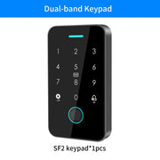 Dual RFID 125Khz+13.56MHz NFC Tuya Outdoor Fingerprint Access Control Keypad IP67 Waterproof Biometrics Door Opener with Gateway