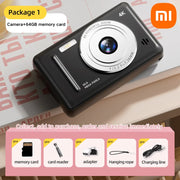 Xiaomi 4K Mini Digital Camera Retro CCD Sports Camera Entry-level Carema Dual HD Camera Flash 50 Million Pixels Auto Focus Gift