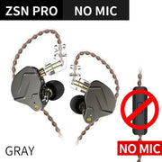 KZ ZSN Pro IEM Earphones Dynamic Hybrid Driver Balanced Armature Wired Earbuds Detachable Cable Gaming Stereo HiFi Bass Headset