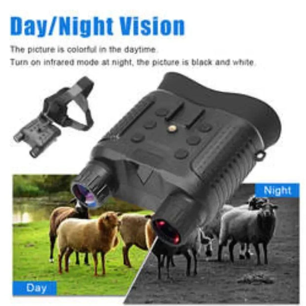 NV8160 Night Vision Binoculars Head Mount Goggles 1080P HD Infrared Digital Built-in Battery Rechargeable Camping Equipment