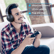 CINPUSEN UG-01 2.4Ghz Wireless Gaming Headset for PC, PS5, PS4, MacBook, with Microphone, Soft Earmuff - 40 Hours Playtime