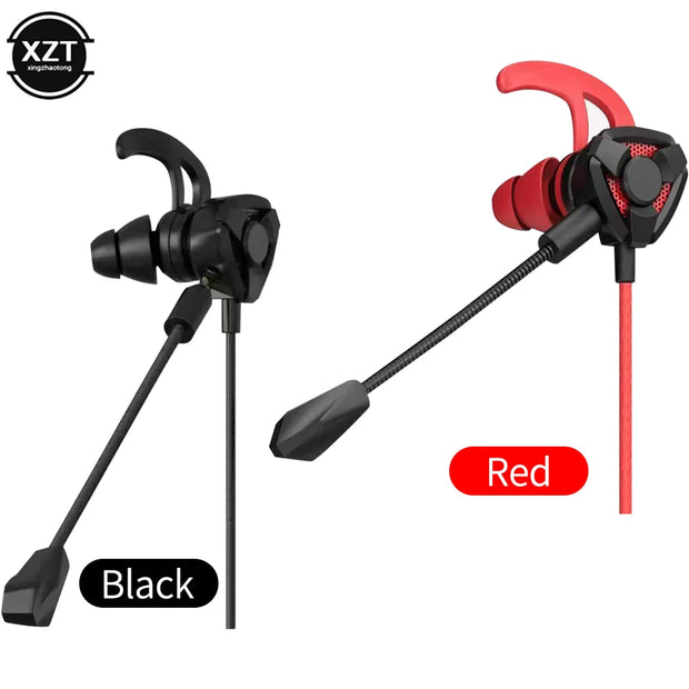 Gamer Headphones Wired Earphone Gaming Earbuds With Mic For Pubg PS4 CSGO Casque Phone Tablet Laptop Universal Game