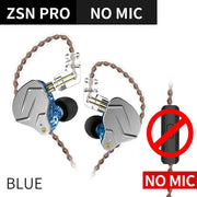 KZ ZSN Pro IEM Earphones Dynamic Hybrid Driver Balanced Armature Wired Earbuds Detachable Cable Gaming Stereo HiFi Bass Headset