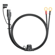 12-24V 18AWG SAE 2 Pin Quick Disconnect To O Ring Terminal Harness Connecter Cord Connector Cable for Battery Charger