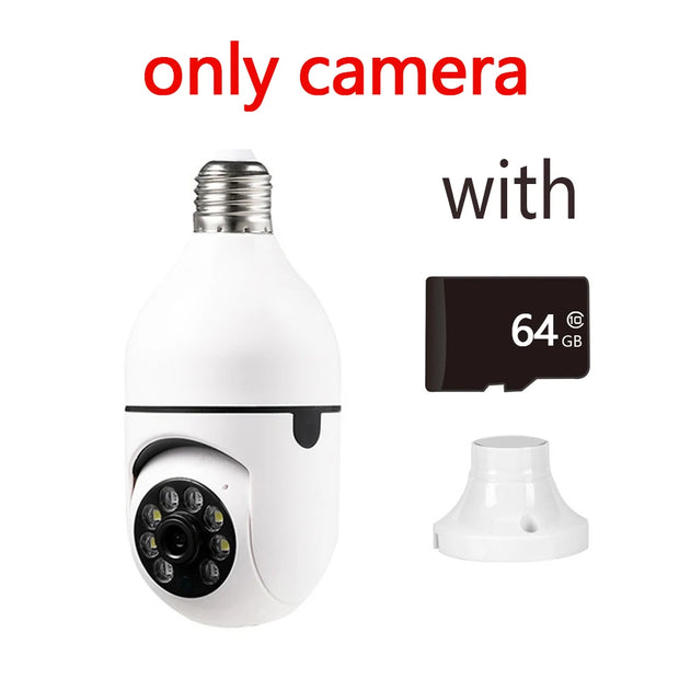 New WiFi 1080P Surveillance IP Camera E27 Bulb Google Auto Tracking Night Vision Full Color Video Security Baby Monitor Indoor