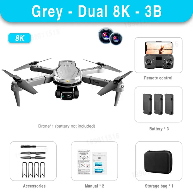 Lenovo V88 Drone 8K Professional HD Aerial Dual-Camera 5G GPS Obstacle Avoidance Drone Remote Control Quadcopter Toy UAV 10000M