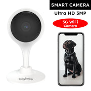 BoyKeep Surveillance Camera 3MP 5/2.4GHz WiFi Indoor Home Security Mini IP Smart Family CCTV Pet Camera Video Monitor 24/7  K10