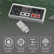 Wireless Receiver Game Controller 2.4GHz  Joystick Gamepad for Nintendo Entertainment System NES Mini Classic Edition