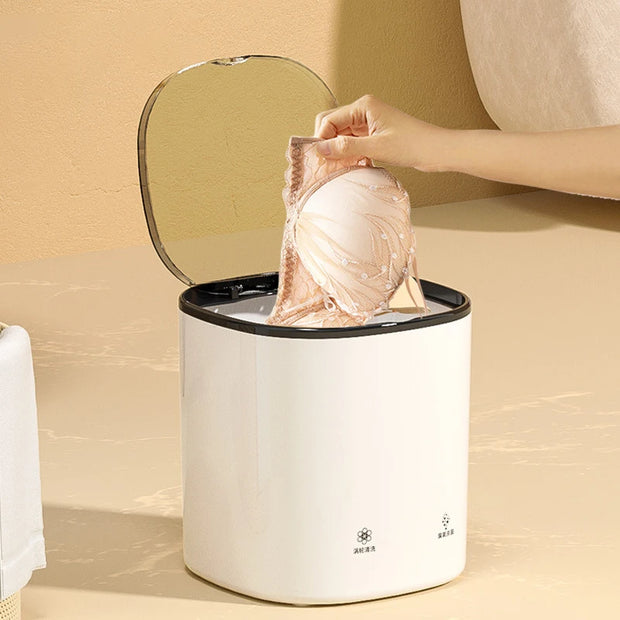 Mini Washing Machine Automatic Underwear Sock Washer 110V 220V Portable Washing Machine with Dryer Bucket for Clothes