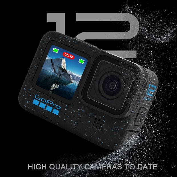 GoPro HERO12 Black Action Camera HyperSmooth6.0 5.3K60fps Video 27MP Go Pro12 helmet Sport Camera