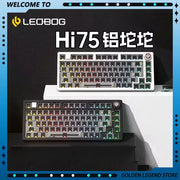 LEOBOG Hi75 Hot-Swap 81-Key E-sport Gaming Mechanical Keyboard Aluminum Alloy Barebones RGB Backlighting Gasket-Mounted Custom