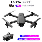 LS-XT6 RC Drone with Camera 4K Drone Dual Camera Track Flight Gravity Sensor Altitude Hold RC Quadcopter for Adults Kids