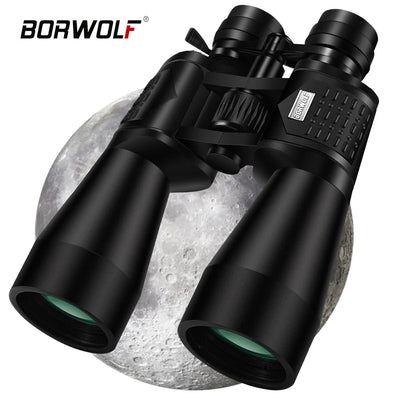 BORWOLF 15-450X60 Binoculars Telescope HD Light Night Vision Bak4 Prism Professional Zoom Powerful for Hunting Bird Watching