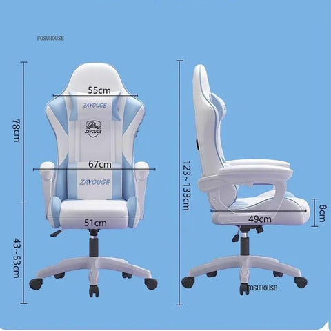 Nordic Comfortable Office Chairs Bedroom Esports Gaming Chair Reclining Lift Armchair Modern Computer Chair Office Furniture