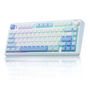 AULA F75 Gaming Mechanical Keyboards RGB Backlit 2.4G /BT/Wired 3 Mode Gasket Structure 75% Customized 80Keys Gradient Keyboard