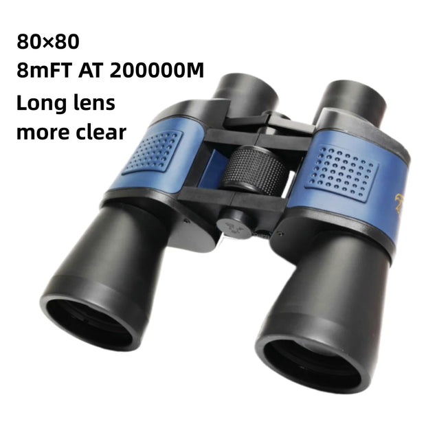 Long Range Professional Binoculars with High Magnification Portable HD Telescope Civil Grade Night Vision Binocular 80x80