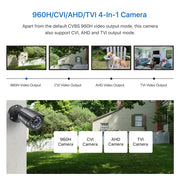 ZOSI 4pcs/lot 1080p HD-TVI CCTV Security Camera ,80ft Night Vision ,Outdoor Whetherproof Surveillance Camera Kit