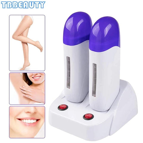 2025 New Double Seat Hair Removal Wax Therapy Machine 40w Power Fast Melting Heating Wax Therapy Instrument Hair Removal Device