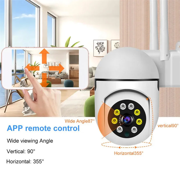 Ycc365 plus 1080P PTZ WIFI IP Camera Audio CCTV Surveillance 4X Zoom Night Full Color Wireless Waterproof H.264 Audio Security