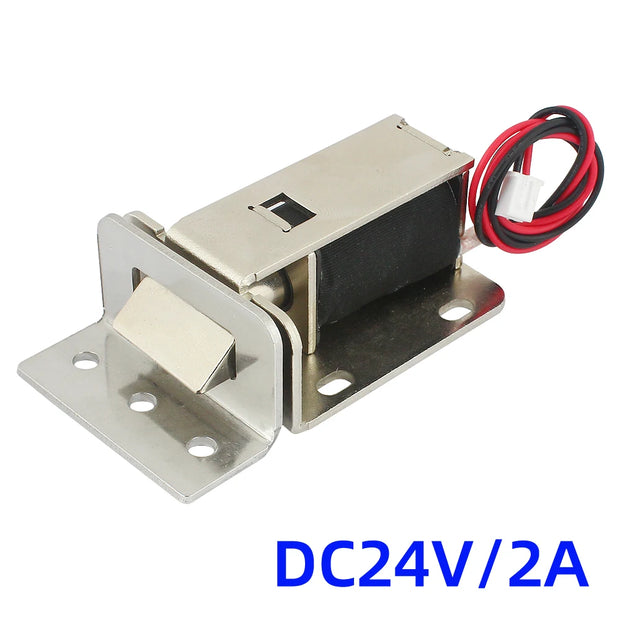 DC12V24V electromagnetic lock thickened electric lock door lock access control electric lock resistance to 150KG pulling force