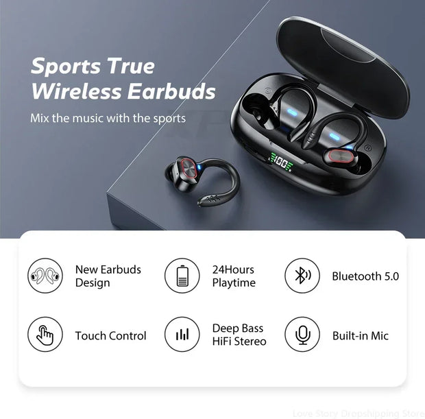 Xiaomi Redmi S730 TWS Wireless Bluetooth Earbuds Ear Hook Headphone Hifi Stereo Sound Earphones Sports Gaming Headset With Mic