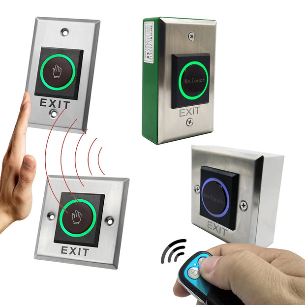 DC12V 24V Touchless Open Electronic Lock Release Switch IR Contactless Infrared No Touch Exit Button for Access Control System