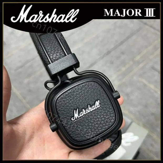 Marshall Major III 3 Wireless/Wired Headphones with Mic Deep Bass Gaming Earphones Folding Sports Rock Music Bluetooth Headset