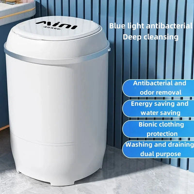 Small semi-automatic washing machine, household dormitory, baby washing and washing integrated