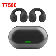 Bluetooth Headset 5.3 Wireless Bone Conduction Headphones Clip Ear Music Noise Canceling HD Call Sports Gaming Earphone