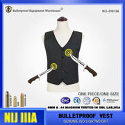 Concealed NIJ IIIA Aramid Bulletproof Vest Fully Covered With PE Material Light And Flexible Full Protection Bulletproof Armor