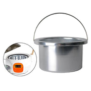 Portable Wax Heater Inner Pot for Depilatory Hair Removal Wax Machine Silver  SPA Depilatory Paraffin Melts Machine