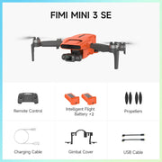 C0 FIMI MINI 3 Drone 4k Professional Camera GPS Brushless Quadcopter 2.4/5.8GHz 60fps AI Night Video 3-Axis Gimbal FPV RC Drone