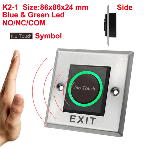 DC12V 24V Touchless Open Electronic Lock Release Switch IR Contactless Infrared No Touch Exit Button for Access Control System