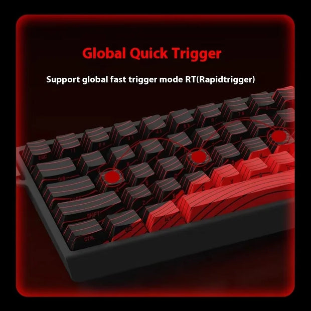 MADLIONS MAD 60/68HE Magnetic Switch Keyboard Wired Gaming Keyboard Hot Swap Rapid Trigger Custom Keyboard PC Gamer Accessories