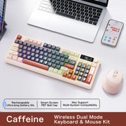 M96 Bluetooth Keyboard Wireless FREEWOLF Screen Gaming Keyboard,Electronic Screen, Multi-Device Connection,Ergonomics Gaming