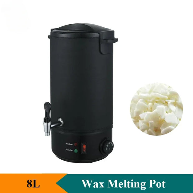 Electric Wax Melting Pot Stainless Steel 8L Wax Melter For Candle Soap Cream Non Stick Oil Household