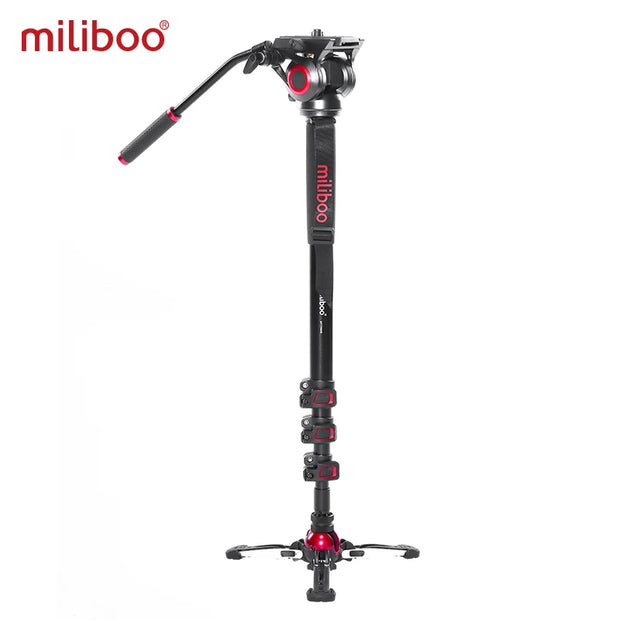 miliboo MTT705Ⅱ Camera Video Monopod with Fluid Drag Head Professional Camera Stand for DSLR, Camcorder Travel 10kg load